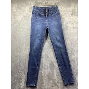 Refuge Blue High Rise Skinny Jeans For Women Size 6 (887)
